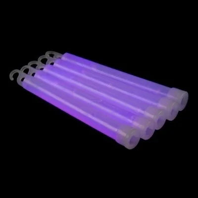 25 stk. Glowsticks 6'' med snor (Lilla)