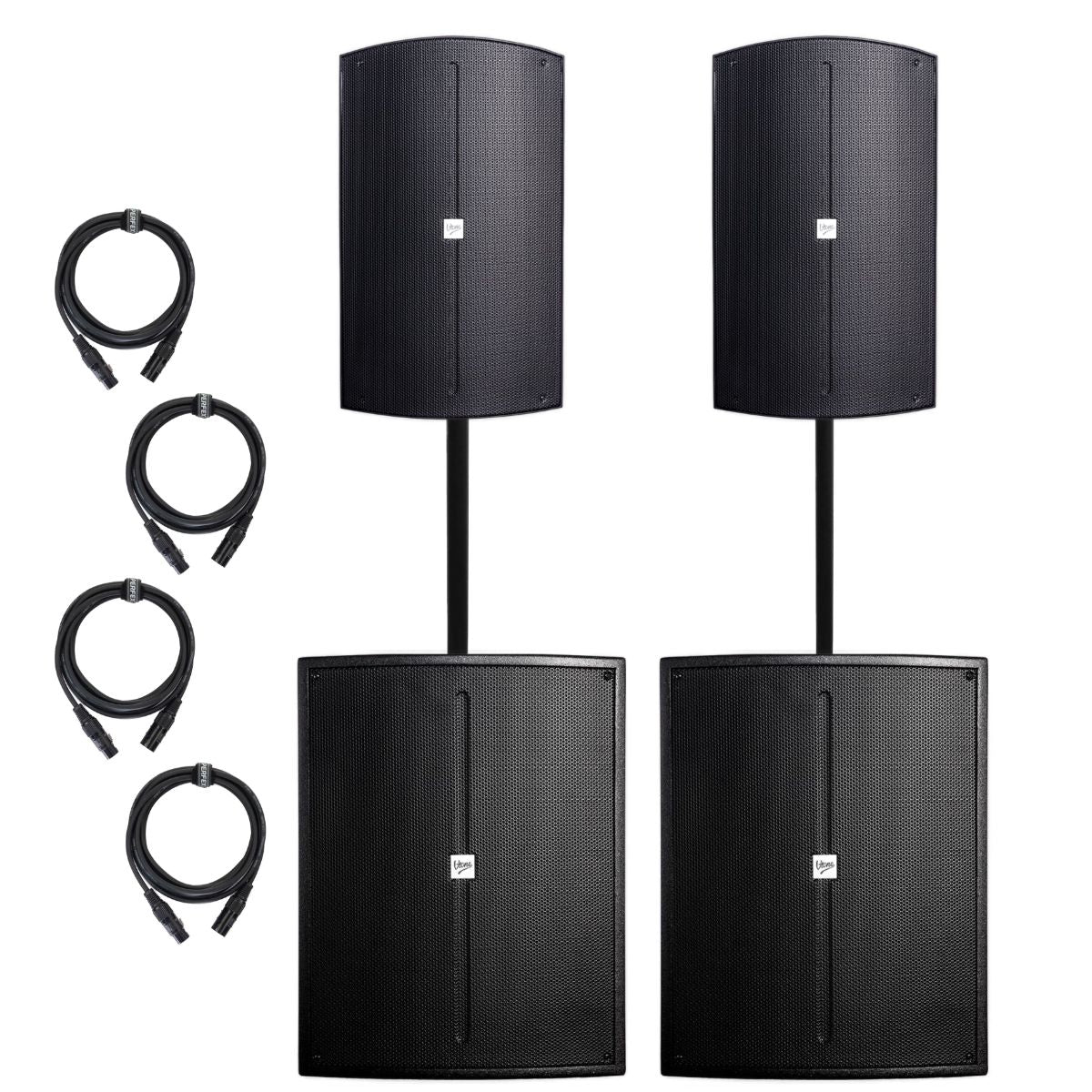 V-Tone NBX-115 Aktiv 15" PA-høyttaler med DSP (350W)