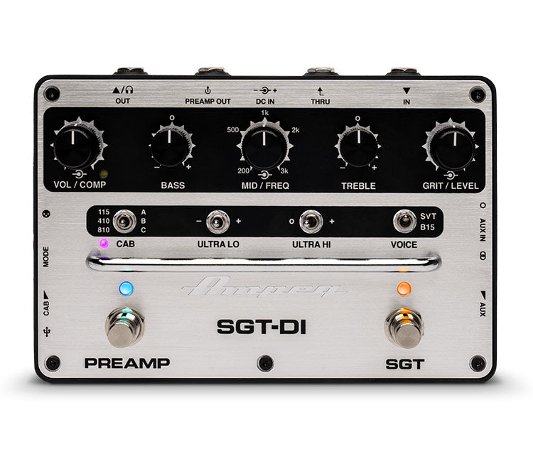 Ampeg SGT-DI Preamp/Drive/DI Bass Pedal