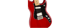 Fender Player Duo-Sonic elektrisk gitar (Crimson Red Transparent )