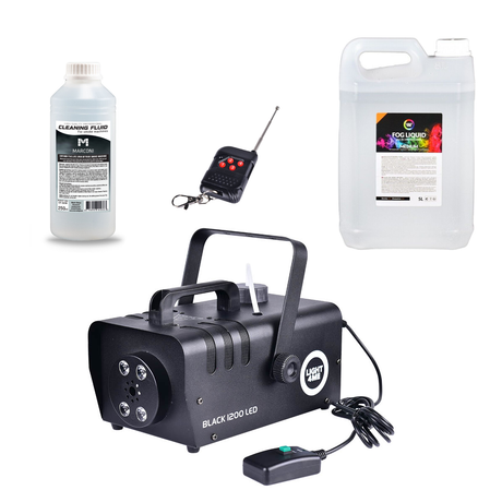 Light4Me BLACK 1200 LED Røykmaskin bundle