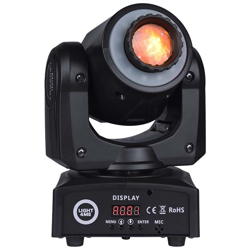 LIGHT4ME 30 SPOT RING bærbar liten moving head LED