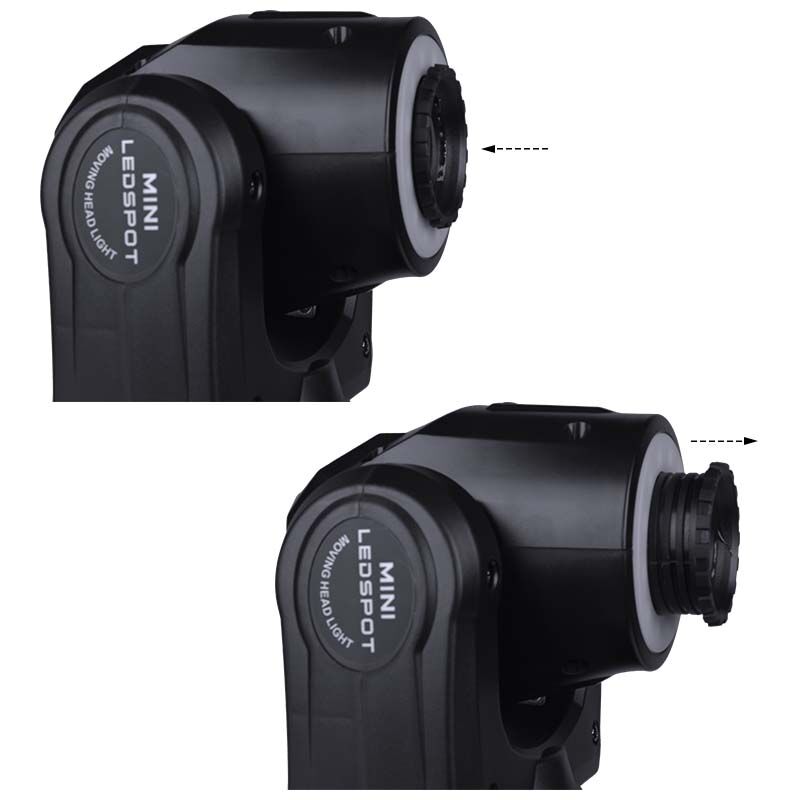 LIGHT4ME 30 SPOT RING bærbar liten moving head LED