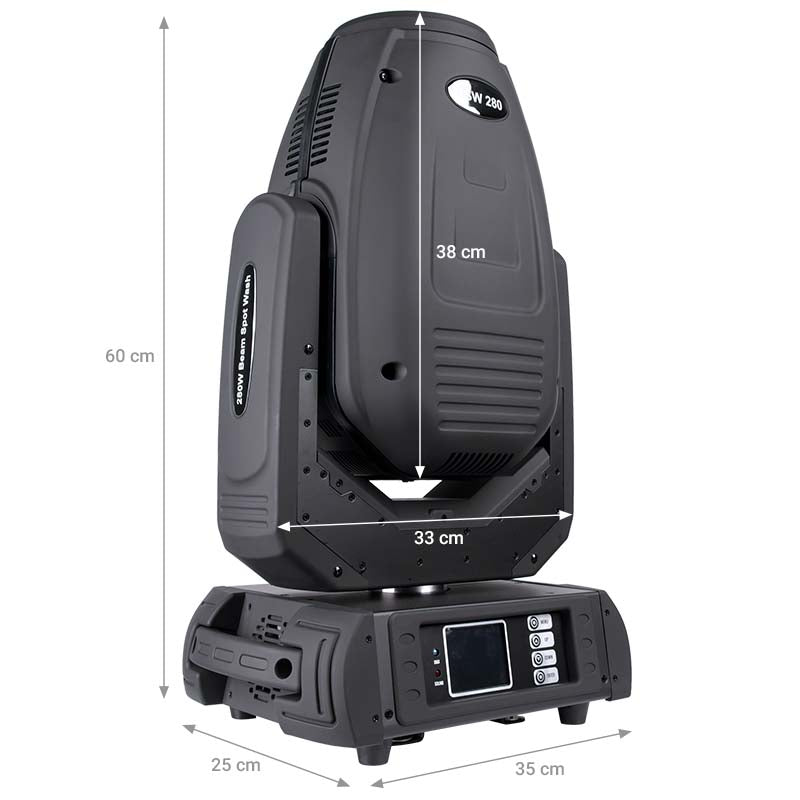 LIGHT4ME BSW 280 moving head beam spot wash hybridutladningslampe