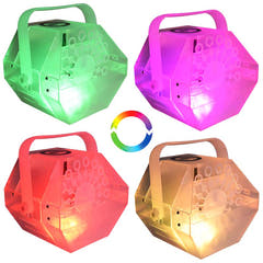 Light4Me Bubble LED-boblemaskin med flerfarget LED-lys