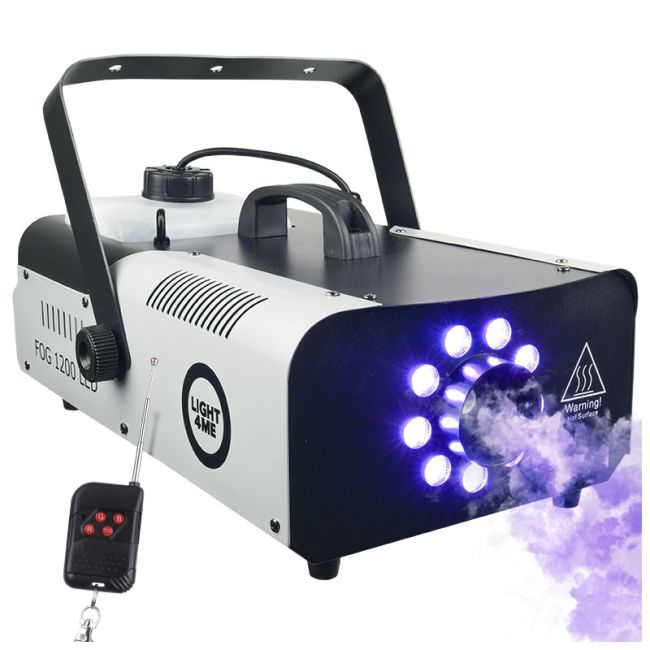 Light4Me Fog 1200 LED Røykmaskin 1200W med RGB LED & DMX
