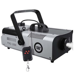 Light4Me Fog 1200 Røykmaskin 1200W med trådløs og kablet fjernkontroll