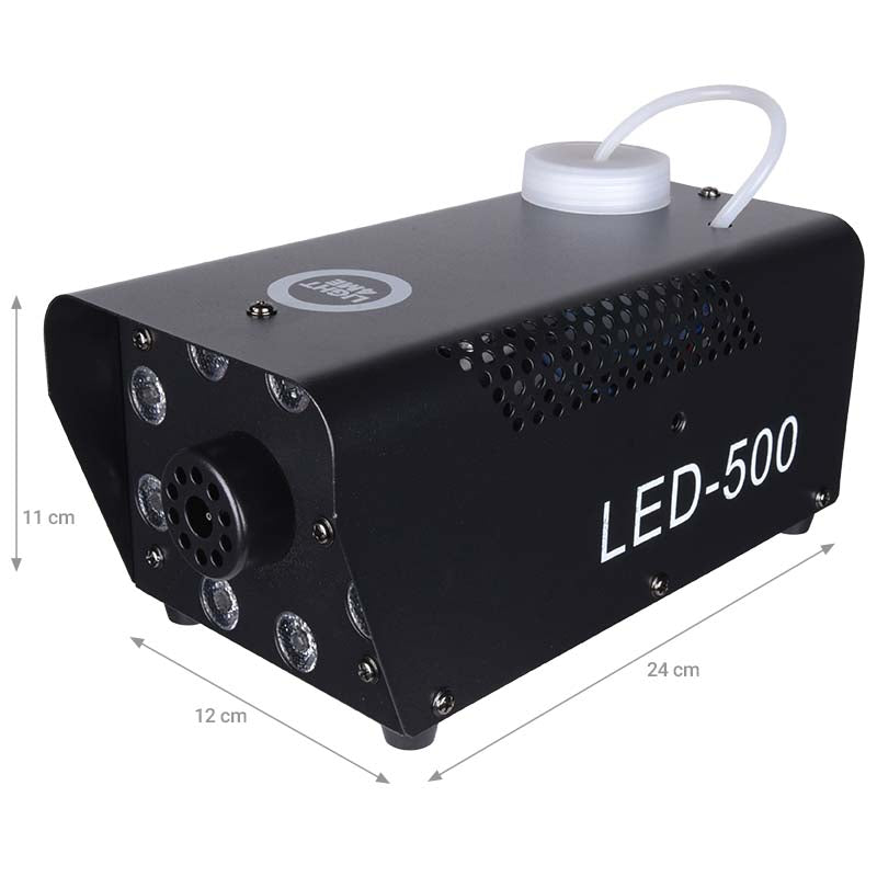 Light4Me Fog 500 LED Røgmaskin 500W med RGB LED Lys