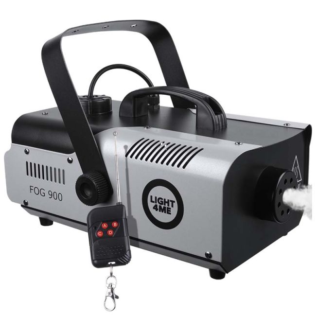 Light4Me Fog 900 Røykmaskin 900W med Trådløs Fjernbetjening