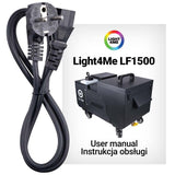 LIGHT4ME LF1500 ultralydsmaskin for tykk røyk + fjernkontroll