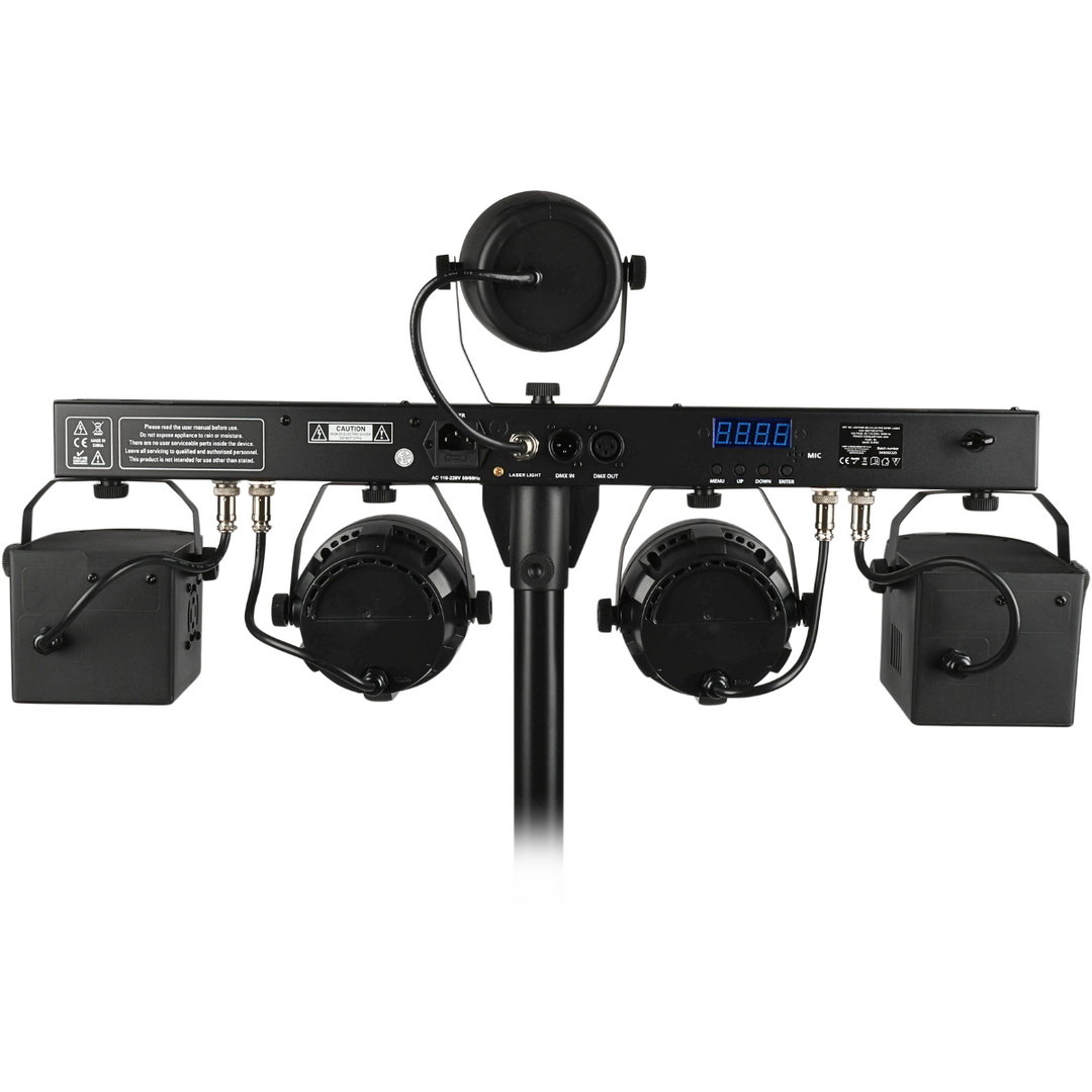 Light4Me T-Bar LED Par Derby Laser MultiBar