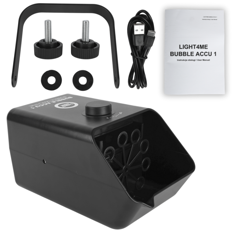 Light4Me ACCU 1 Batteridrevet såpeboblemaskin