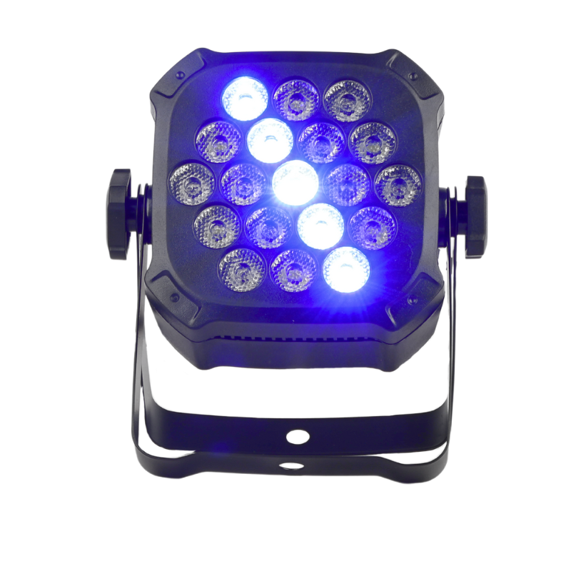 Light4Me Cube PAR 19x3W RGBW LED PAR spot