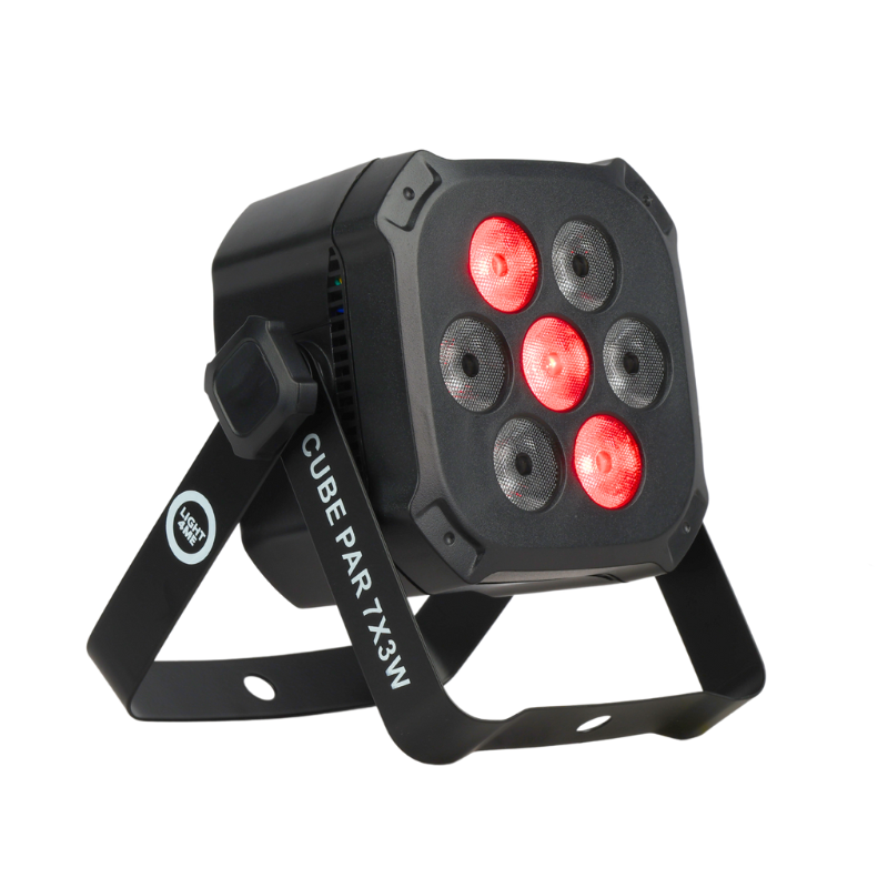 Light4Me Cube PAR 7x3W RGB LED Par Spot