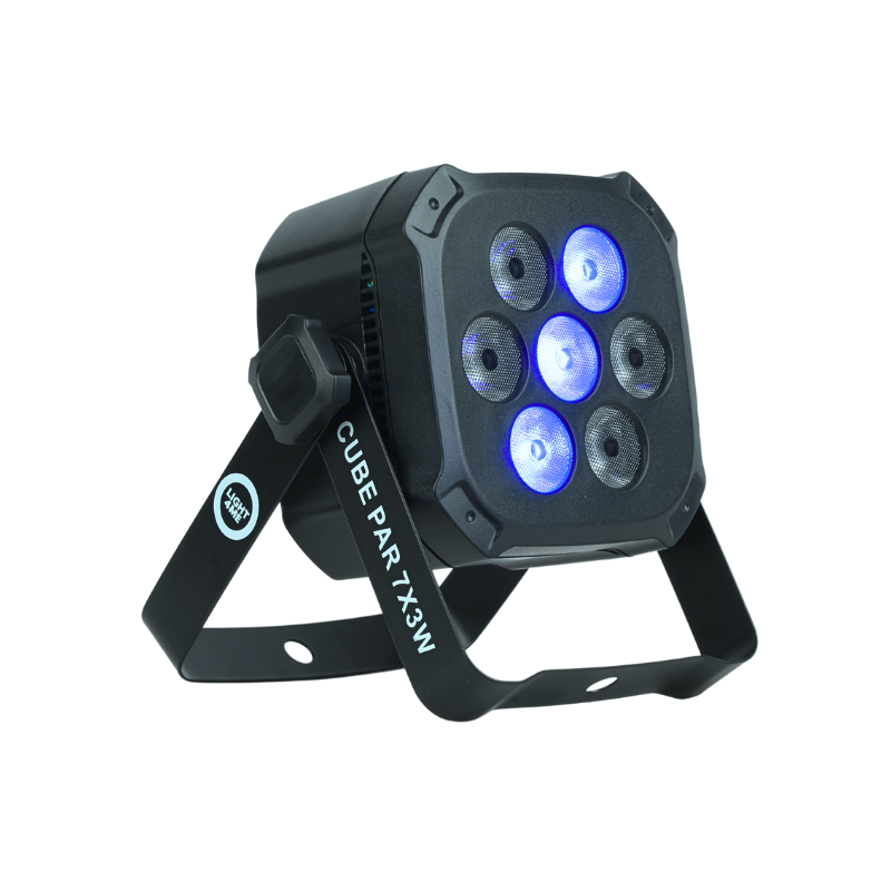 Light4Me Cube PAR 7x3W RGB LED Par-spotlight