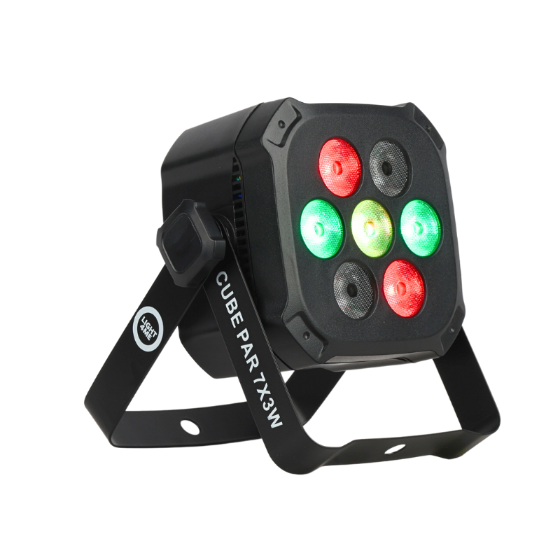 Light4Me Cube PAR 7x3W RGB LED Par-spotlight