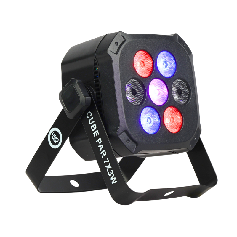 Light4Me Cube PAR 7x3W RGB LED Par-spotlight