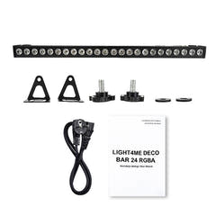 LIGHT4ME DECO BAR 24 RGBA lyslistklokke