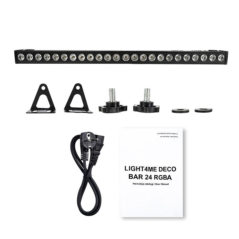 LIGHT4ME DECO BAR 24 RGBA lyslistklokke