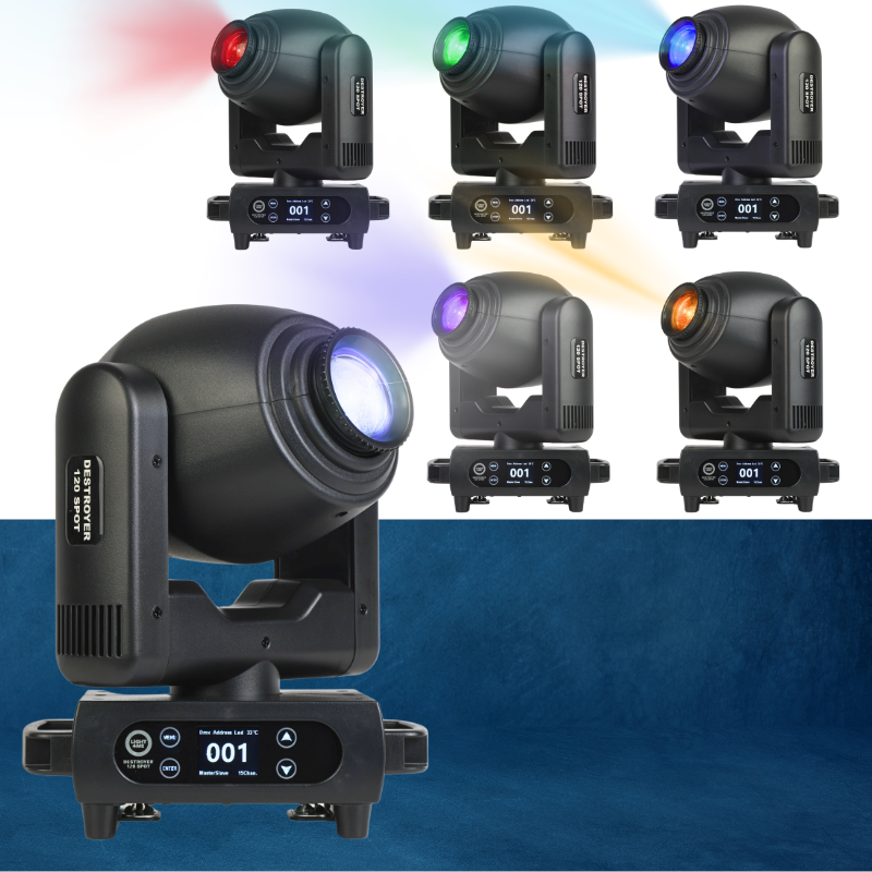 Light4Me Destroyer 120 W Spot Moving Head LED