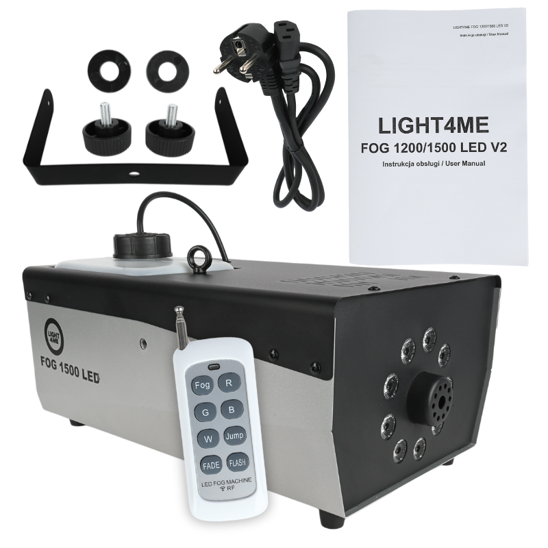 Light4Me FOG 1500 LED Røykmaskin med DMX