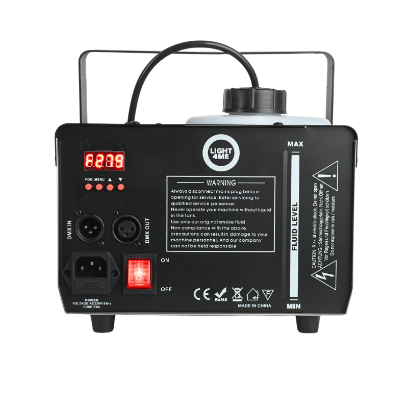 Light4Me FOG 1500 LED Røykmaskin med DMX