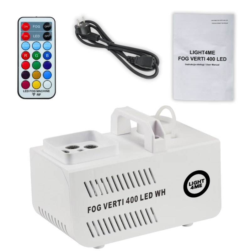 Light4Me VERTI 400 Røykmaskin Hvit