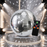 Light4Me Speilkule 30 cm med LED, motor og fjernkontroll