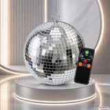 Light4Me Speilkule 30 cm med LED, motor og fjernkontroll