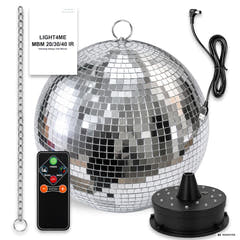 Light4Me Speilkule 40 cm med LED, motor og fjernkontroll