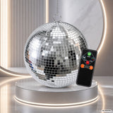 Light4Me Speilkule 40 cm med LED, motor og fjernkontroll