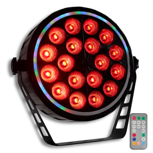 LIGHT4ME RING PAR 18 RGBW scene spotlight-effekt