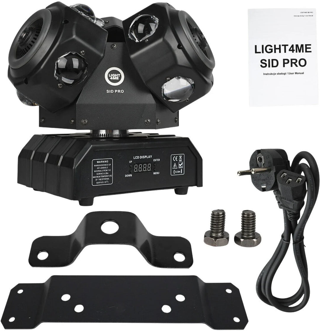 LIGHT4ME SID PRO 5-i-1 bevegelig multieffektlampe
