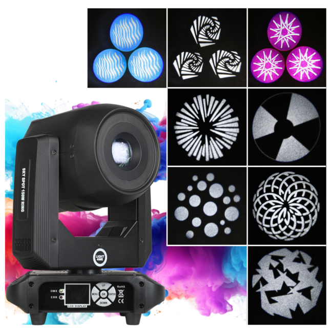 LIGHT4ME SKY SPOT 150W RING moving head spot