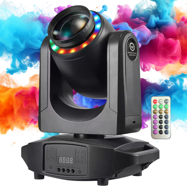 LIGHT4ME SMART BEAM 80W RING LED moving head