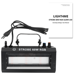 LIGHT4ME STROBE 60W RGB strobe-lyseffekt