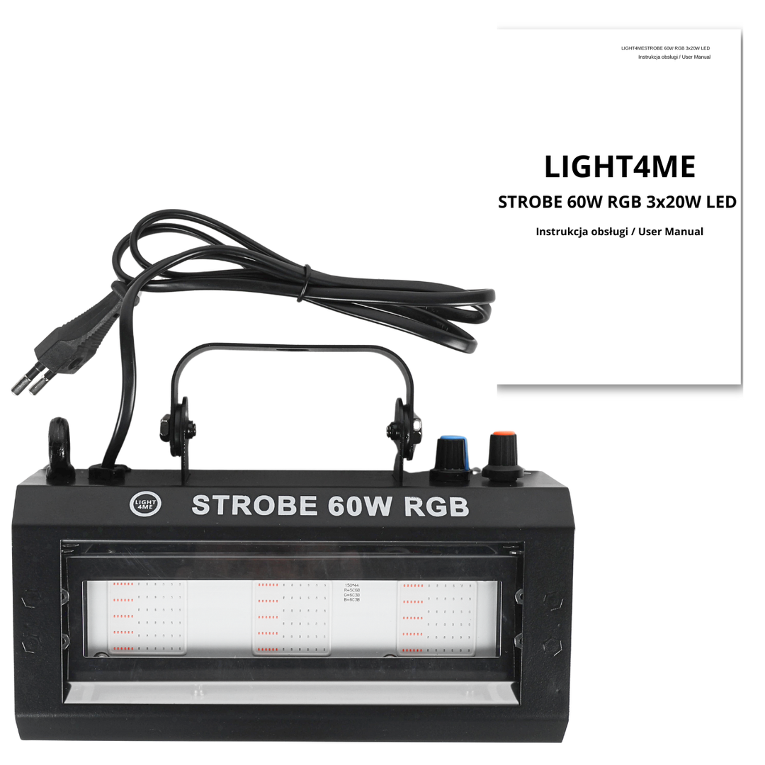 LIGHT4ME STROBE 60W RGB strobe-lyseffekt