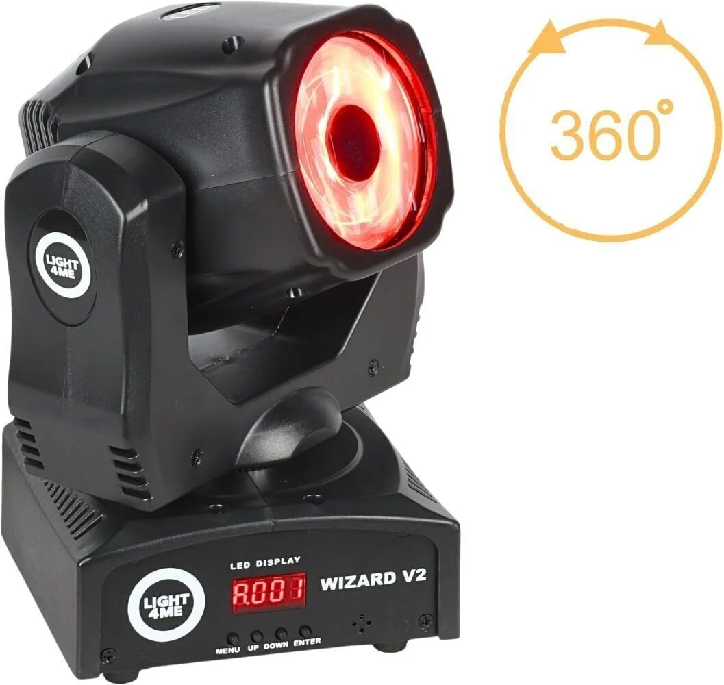 LIGHT4ME WIZARD v2 moving head FX-belysning