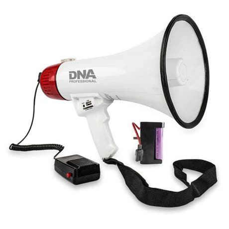 DNA MEGA1 Megafon 30W med Bluetooth, USB, AUX og MicroSD