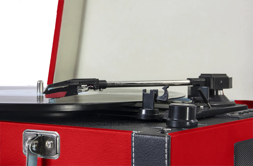 Madison Vintage Platespiller m. Bluetooth (Rød)