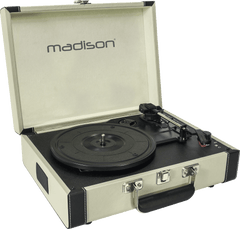 Madison Vintage platespiller med Bluetooth (Cream)