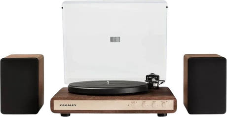 Crosley C65 platespiller med høyttalere, Valnøtt