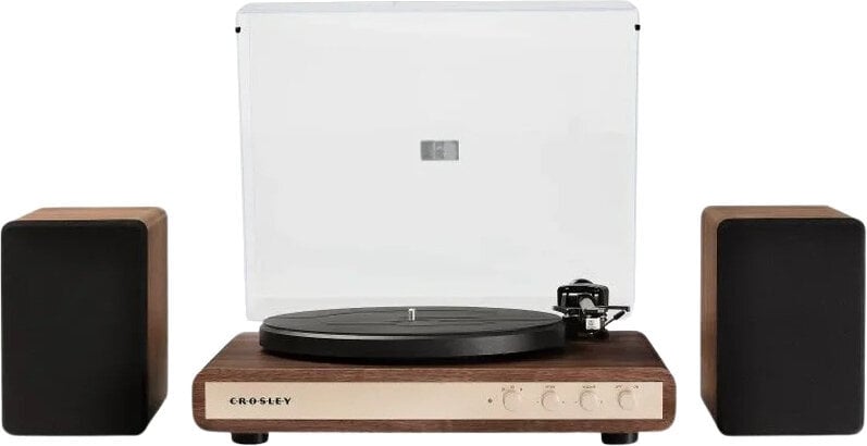 Crosley C65 platespiller med høyttalere, Valnøtt
