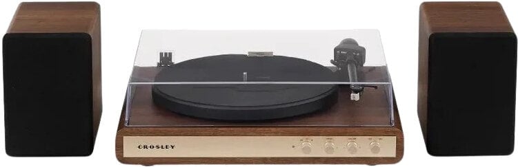 Crosley C65 platespiller med høyttalere, Valnøtt