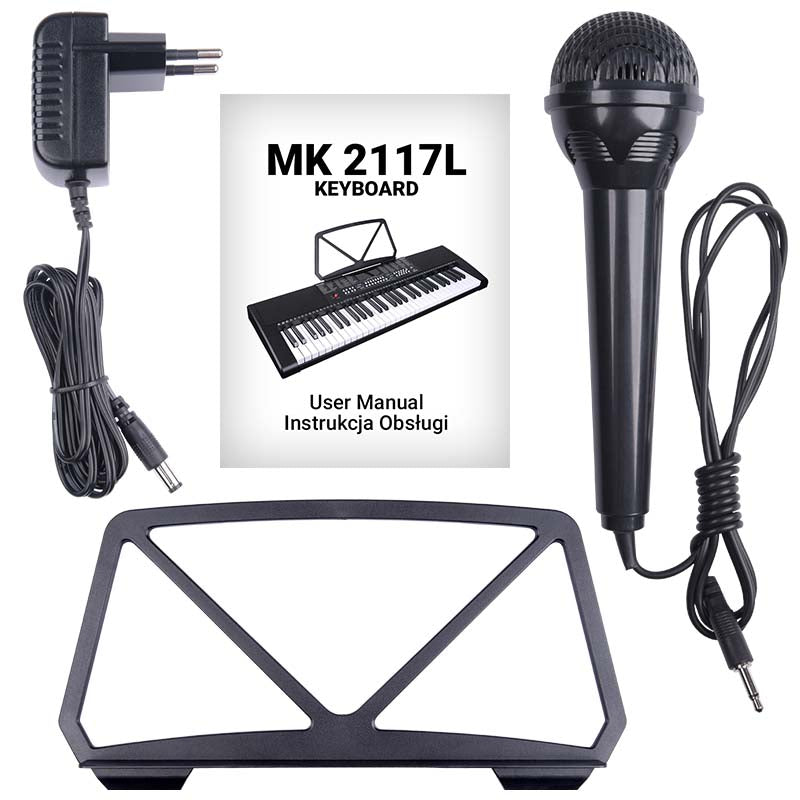 Keyboard med LED (61 tangenter)