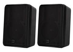 RCF vegghøyttaler 2-veis 5" sett (2 stk) 60W 100 V IP55, Sort