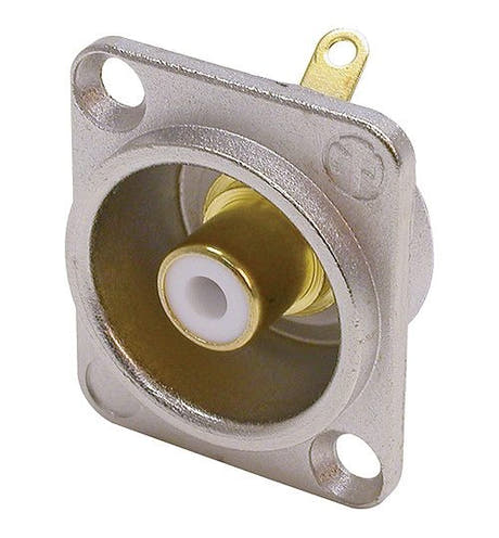 Neutrik NF2D-9 Phono D-type chassisplugg