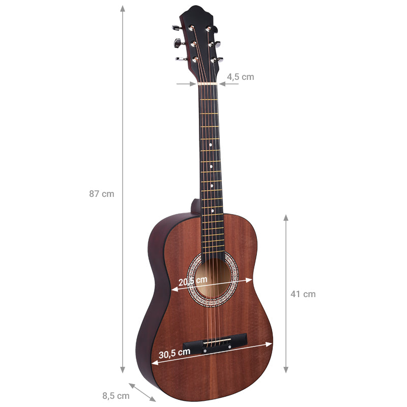 Akustisk barnegitar 1/2 – matt sort