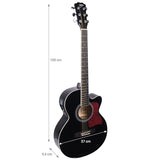V-Tone EAG SET BK elektrisk akustisk gitar + forsterker, Sort