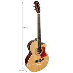 V-TONE EAG SET NT elektrisk akustisk guitar + forsterker, Naturel